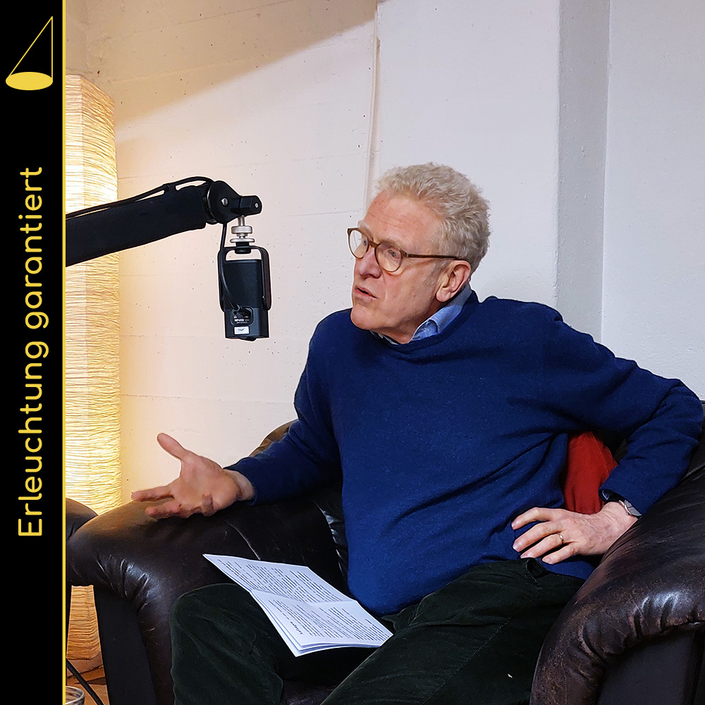 Niklaus Peter bei der Podcast-Aufzeichnung