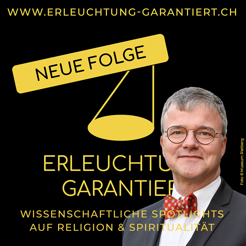 Logo Erleuchtung garantiert mit Porträt von Johannes Beltz